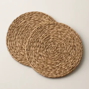 Driftwood woven placemat pair