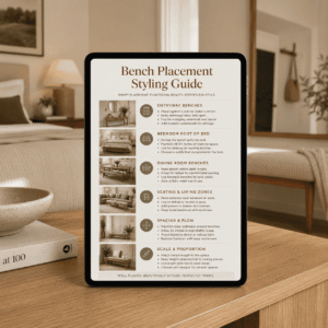 Bench Placement Styling Guide