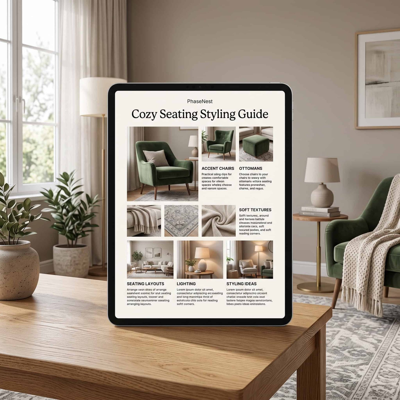 Cozy Seating Styling Guide