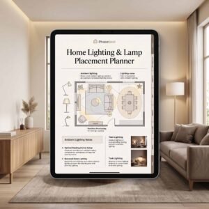 Home Lighting & Lamp Placement Planner