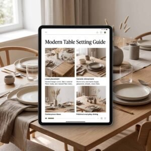 Modern Table Setting Guide